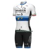 Fietskleding (Fietsshirt + Korte Koersbroek) 2022 Bahrain Victorious Europees Kampioenschap